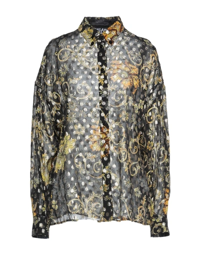 Versace Jeans Couture Shirts In Black