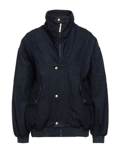 Alberta Ferretti Denim Outerwear In Blue