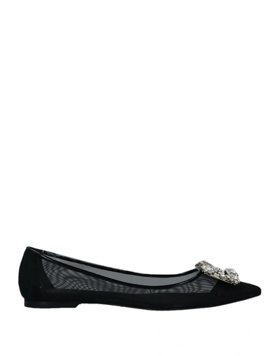 Roger Vivier Ballet Flats In Black