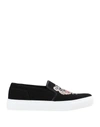 Kenzo K-skate Tiger Slip On Sneakers In Black