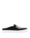 Kenzo Embroidered-logo Sneakers In Black
