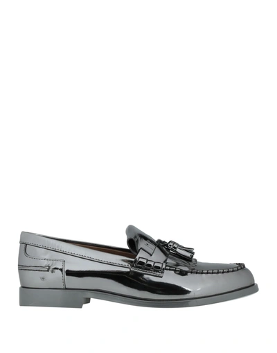 Tod's Loafers In Silver