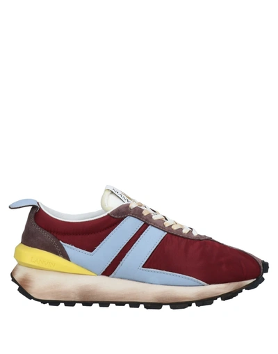 Lanvin Sneakers In Maroon