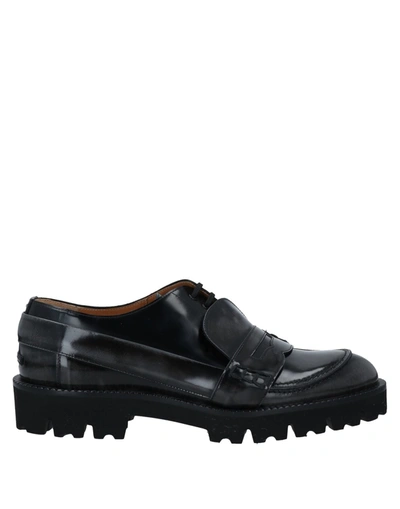 Maison Margiela Spliced Loafers In Black