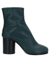 Maison Margiela Ankle Boots In Dark Green