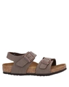 Birkenstock Toddler Boy Sandals Chocolate Brown Size 8c Rubber In Khaki