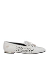 ROGER VIVIER ROGER VIVIER WOMAN LOAFERS WHITE SIZE 5 SOFT LEATHER,17088981UX 10