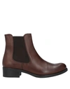 Paola Ferri Ankle Boots In Cocoa