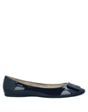 Roger Vivier Ballet Flats In Dark Blue