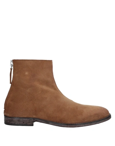 Moma Ankle Boots In Camel
