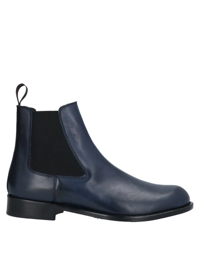 Angelo Pallotta Ankle Boots In Blue