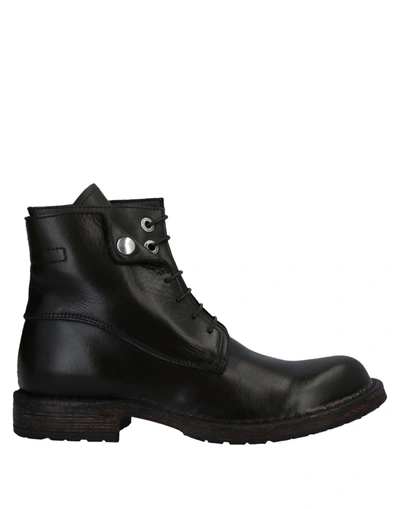 Moma Ankle Boots In Dark Green