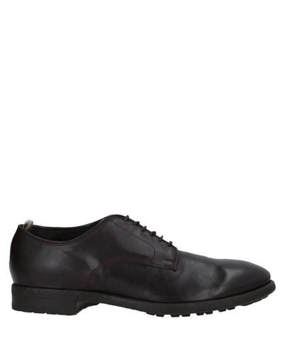 Officine Creative Italia Lace-up Shoes In Dark Brown