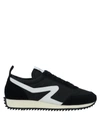 Rag & Bone Retro Runner Suede And Leather-trimmed Recycled Shell Sneakers In Black