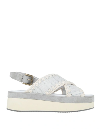 Mou Sandals In Grey