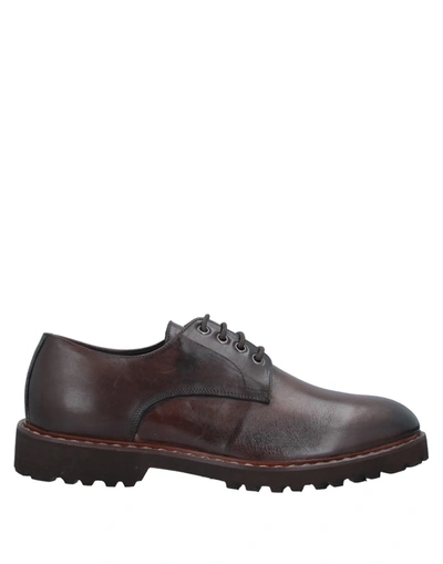 Hamaki-ho Lace-up Shoes In Brown