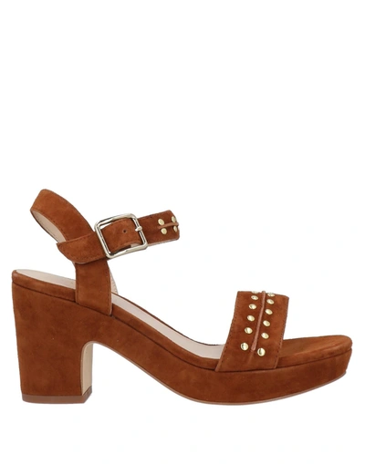 Minelli Sandals In Camel