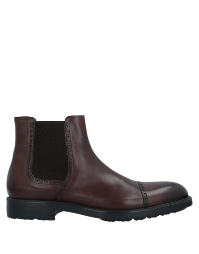 Moreschi Ankle Boots In Dark Brown