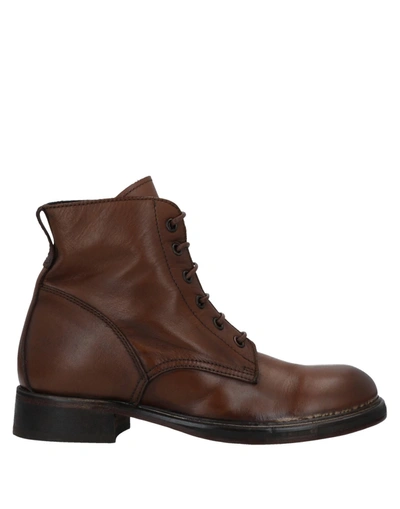 Moma Ankle Boots In Brown