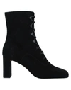 BY FAR BY FAR WOMAN ANKLE BOOTS BLACK SIZE 8 SOFT LEATHER,17078414KH 13