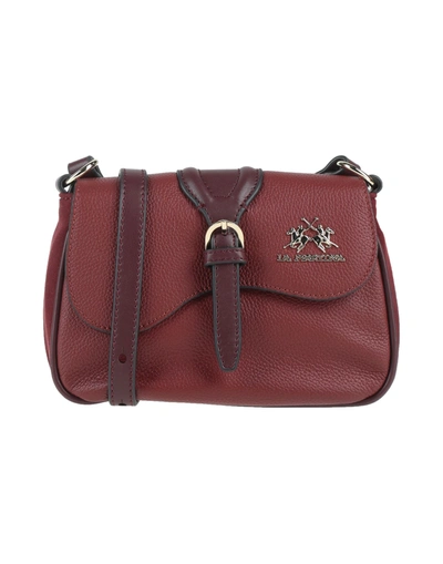 La Martina Handbags In Maroon