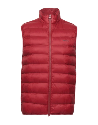 Barbour Down Jackets In Red