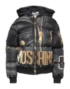 Moschino Down Jackets In Black
