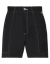 Gcds Man Shorts & Bermuda Shorts Black Size M Cotton, Polyester