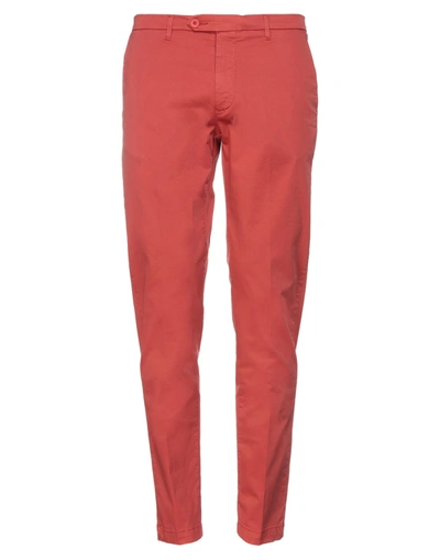 Liu •jo Man Pants In Brick Red
