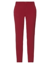 Liu •jo Woman Pants Burgundy Size 6 Polyester, Elastane In Maroon