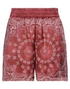 GOLDEN GOOSE GOLDEN GOOSE WOMAN SHORTS & BERMUDA SHORTS BRICK RED SIZE 8 VISCOSE,13599080UR 5