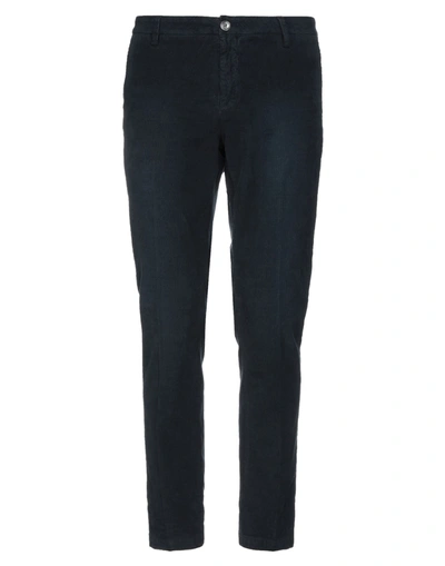 Aglini Man Pants Midnight Blue Size 33 Cotton, Elastane