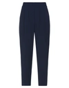 Alpha Studio Woman Pants Midnight Blue Size 2 Polyester, Elastane In Blue