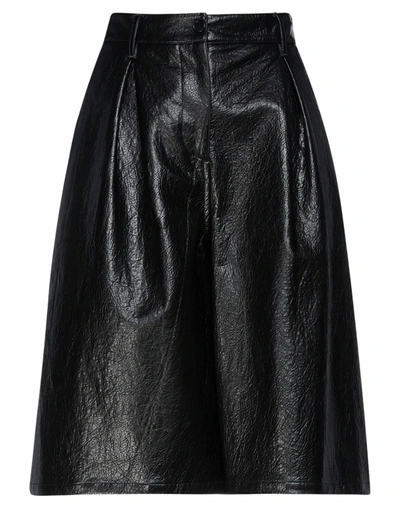 Msgm Cropped Pants In Black