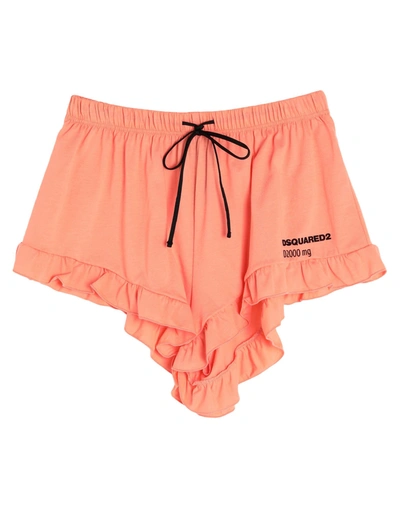 Dsquared2 Woman Shorts & Bermuda Shorts Salmon Pink Size S Cotton