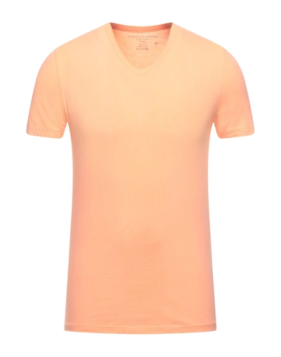 Majestic T-shirts In Orange