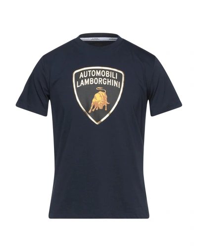Automobili Lamborghini T-shirts In Dark Blue