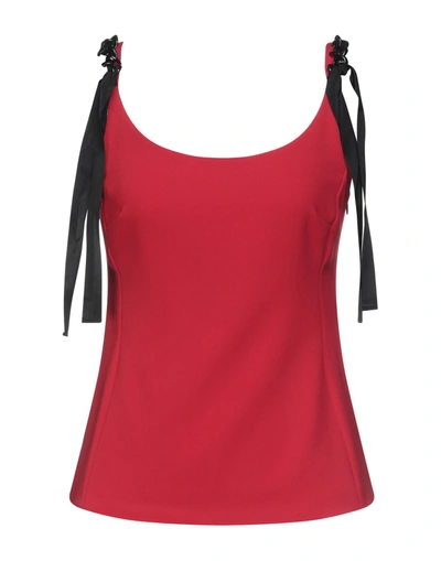 Boutique Moschino Tops In Red