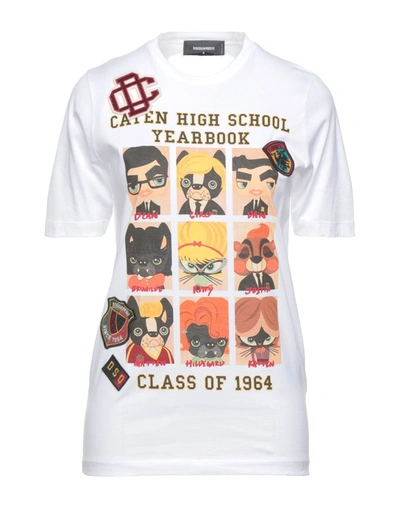 Dsquared2 T-shirts In White