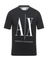 Armani Exchange T-shirts In Black