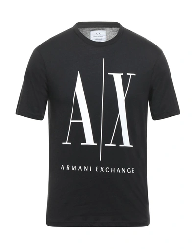 Armani Exchange T-shirts In Black