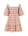 Faithfull The Brand Short Dresses In Brown