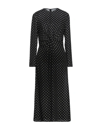 Valentino Midi Dresses In Black