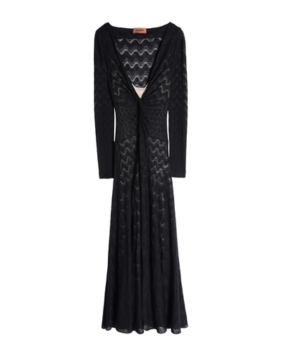 Missoni Long Dresses In Black