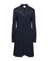 Pinko Short Dresses In Dark Blue