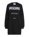 Moschino Woman Mini Dress Black Size 8 Cotton In Black