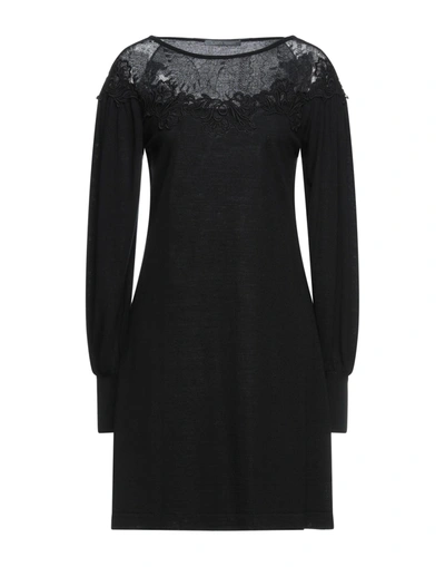 Alberta Ferretti Short Dresses In Black
