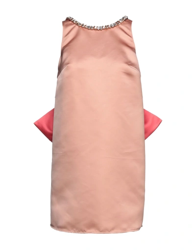 Elisabetta Franchi Short Dresses In Salmon Pink