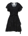 Semicouture Short Dresses In Black