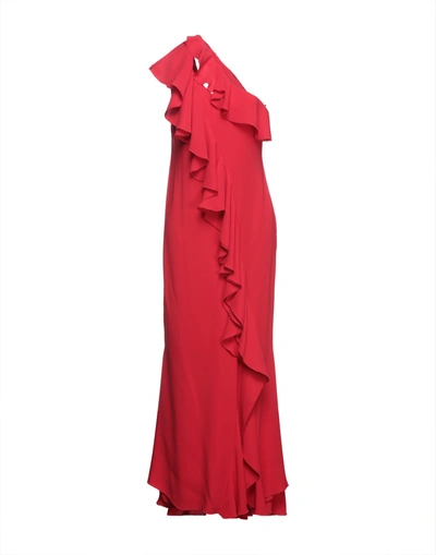 Hanita Long Dresses In Red